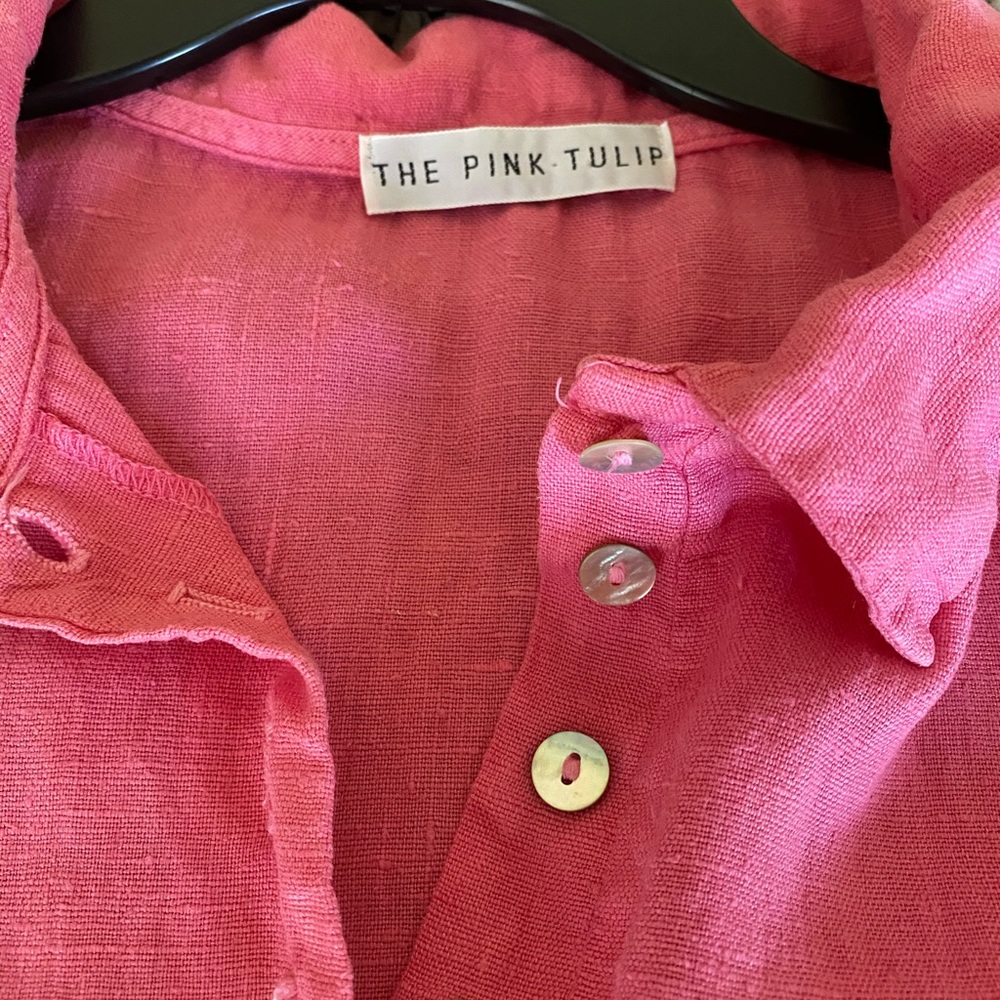Tunic 💯% linen The Pink Tulip